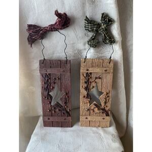 Vintage Home Decoration Tile Set Of 2